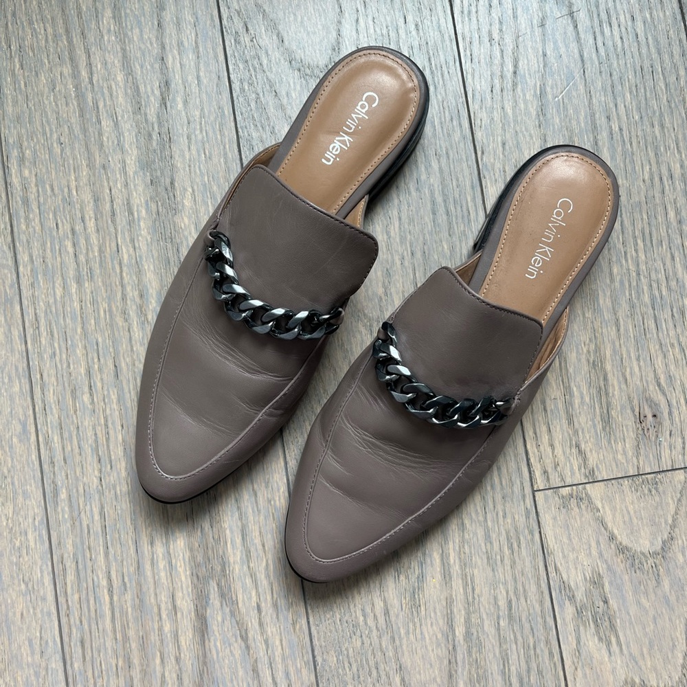 Calvin Klein Chain Mule Loafers